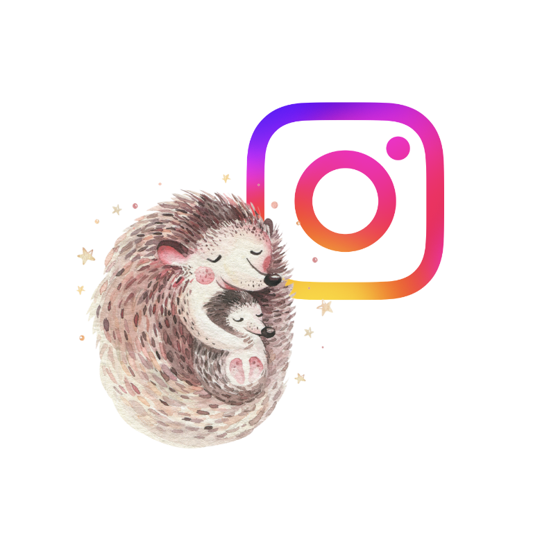 Waldtier und Instagram Logo