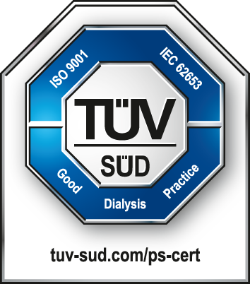 TÜV SÜD ISO 9001 IEC 62653 Good Dialysis Practice