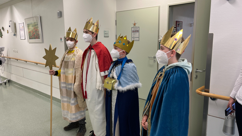 Sternsinger auf der Station