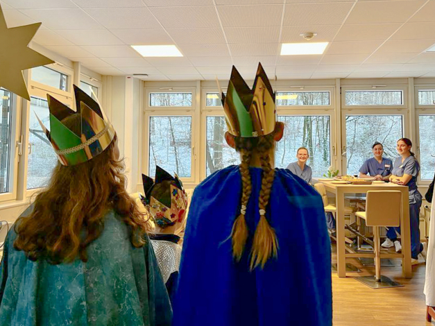 Sternsinger im Pausenraum Sternsinger im Pausenraum