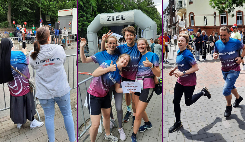 An der Strecke wurden die Krankenhaus-Teams supportet