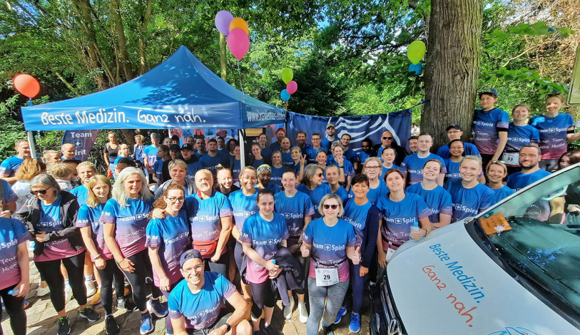 100 Mitarbeitende aus dem St. Adolf-Stift liefen mit beim Bergedorfer Cityrun