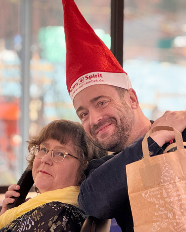 Nikolaus mit Telefonistin