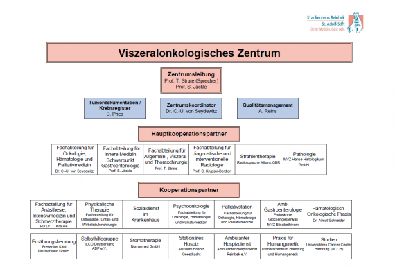 Viszeralonkologisches Zentrum Organigramm