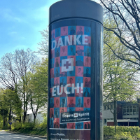 Litfasssäule Werbung