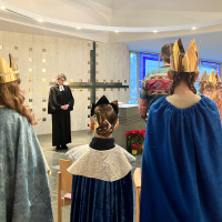 Sternsinger in der Kapelle