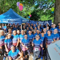 100 Mitarbeitende aus dem St. Adolf-Stift liefen mit beim Bergedorfer Cityrun