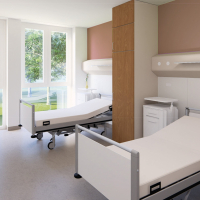 Visualisierung Innenausbau Patientenzimmer