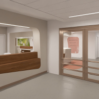 Darstellung eines Innenraums beim Empfang des INZ