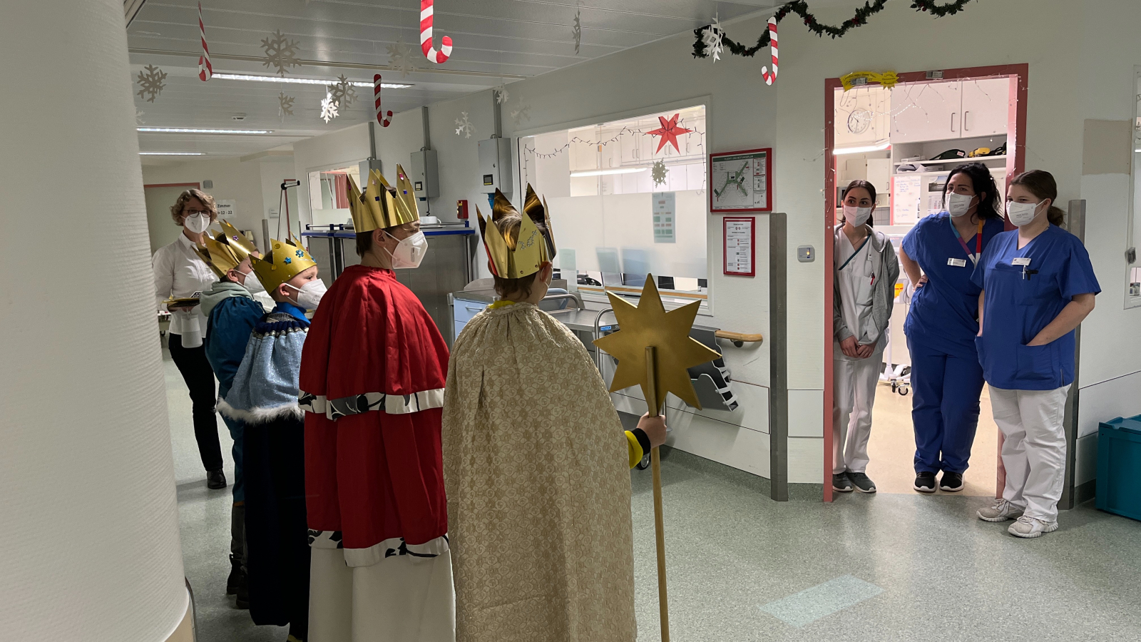 Sternsinger auf der Station 