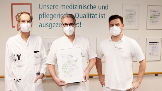 Gyn Onko Zertifikat mit Prof. Jäckle Prof Schwarz und OA Flurschütz