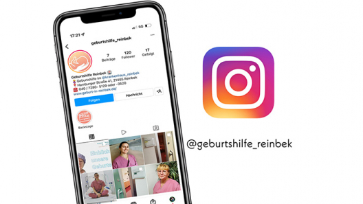 Screenshot Geburt Instagram-Kanal