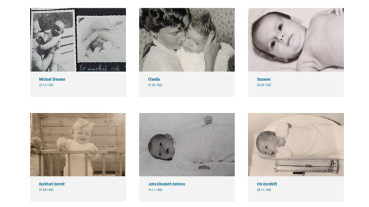 Unsere Babygalerie mit historischen Fotos